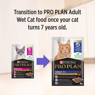 PRO PLAN® Adult Sensitive Skin with Chicken Wet Cat Food 7
