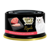 FANCY FEAST® Adult Royale Seafood Platter topped with Chicken Strips Wet Cat Food