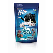 FELIX® Play Tubes Tuna & Crab Flavours Dry Cat Treats