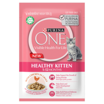 PURINA ONE Healthy Kitten with Chicken Wet Cat Food_front