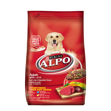ALPO® Adult Beef, Liver & Vegetable Flavour Dry Dog Food 1