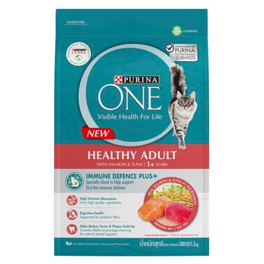 PURINA ONE® Healthy Adult with Salmon and Tuna Dry Cat Food 1