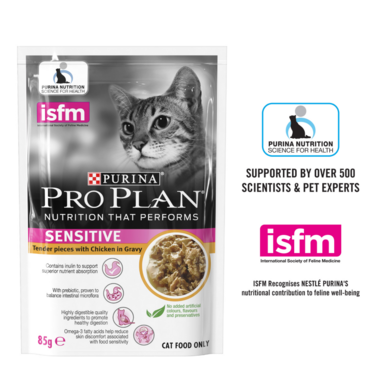 PRO PLAN® Adult Sensitive Skin with Chicken Wet Cat Food 2