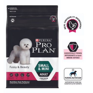 PRO PLAN® Adult Fussy & Beauty Small & Mini Breed with Chicken Dry Dog Food