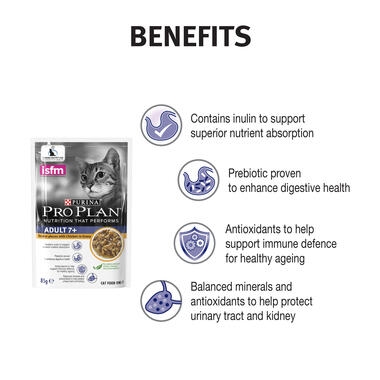 PRO PLAN® Adult 7+ with Chicken Wet Cat Food 3