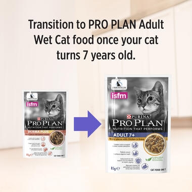 PRO PLAN® Adult Derma Plus with Salmon Wet Cat Food 6