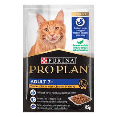 PRO PLAN® Adult 7+ with Chicken Wet Cat Food 1