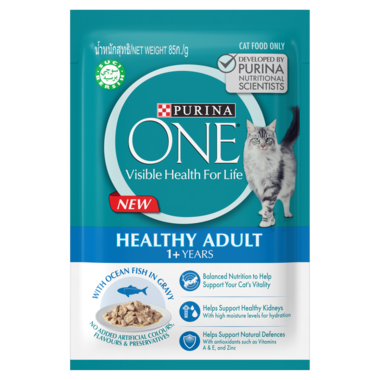 PURINA ONE® Healthy Adult with Ocean Fish Wet Cat Food
