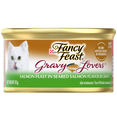 FANCY FEAST® Gravy Lovers Salmon Feast in Seared Salmon Flavour