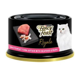 FANCY FEAST® Adult Royale Whitemeat Tuna Affair with Seafood Strips Wet Cat Food