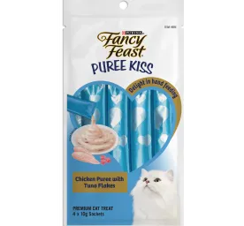 FANCY FEAST® Puree Kiss Chicken Puree with Tuna Flakes Wet Cat Treats