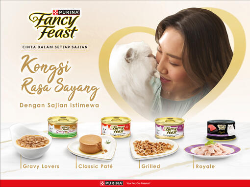 fancy feast product banner